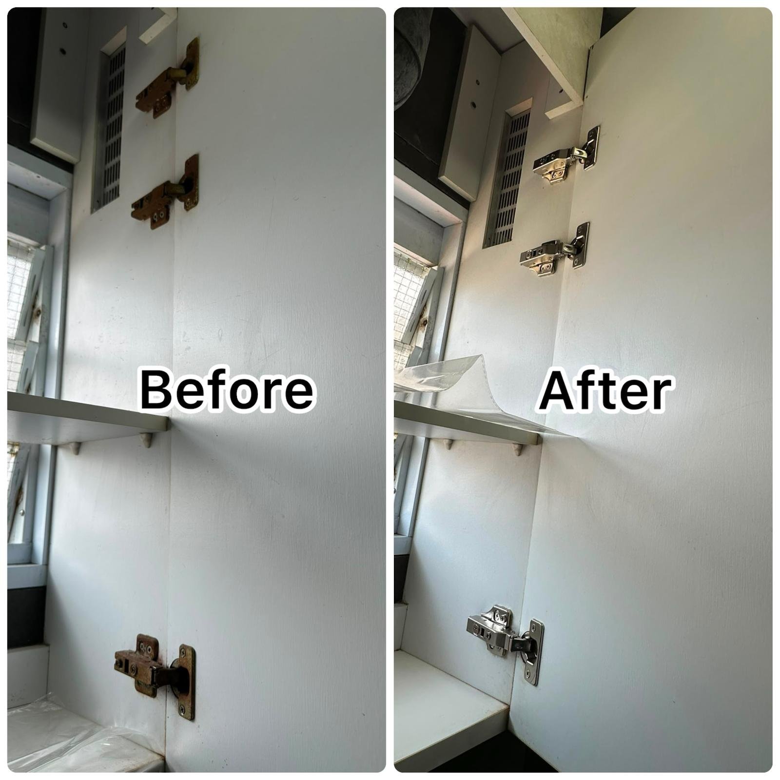 Kitchen Cabinet Hinge Replacement & Repair Service in Singapore